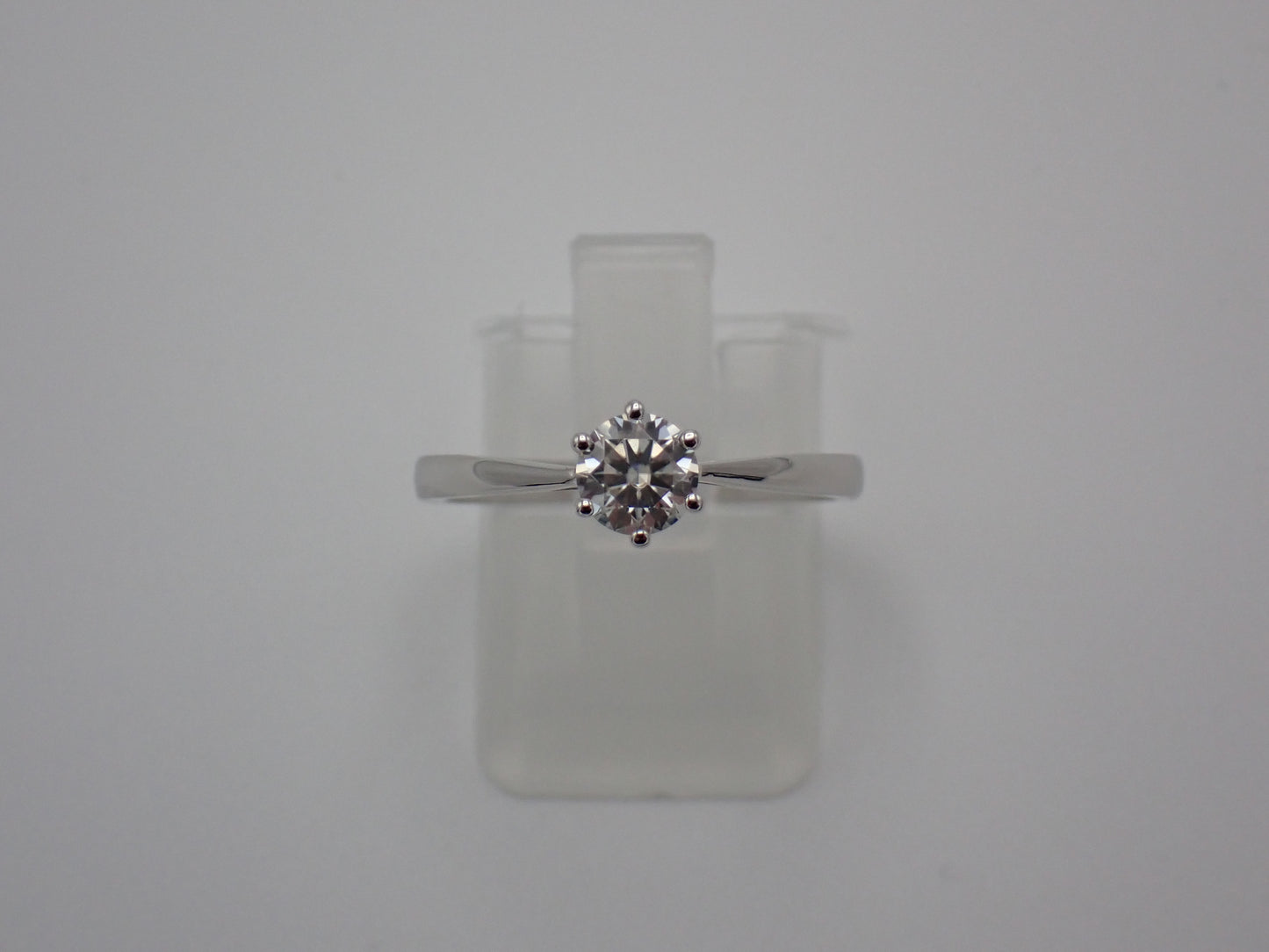 Cathedral Solitaire Moissanite Ring – 0.5ct -  Mara & Co UK
