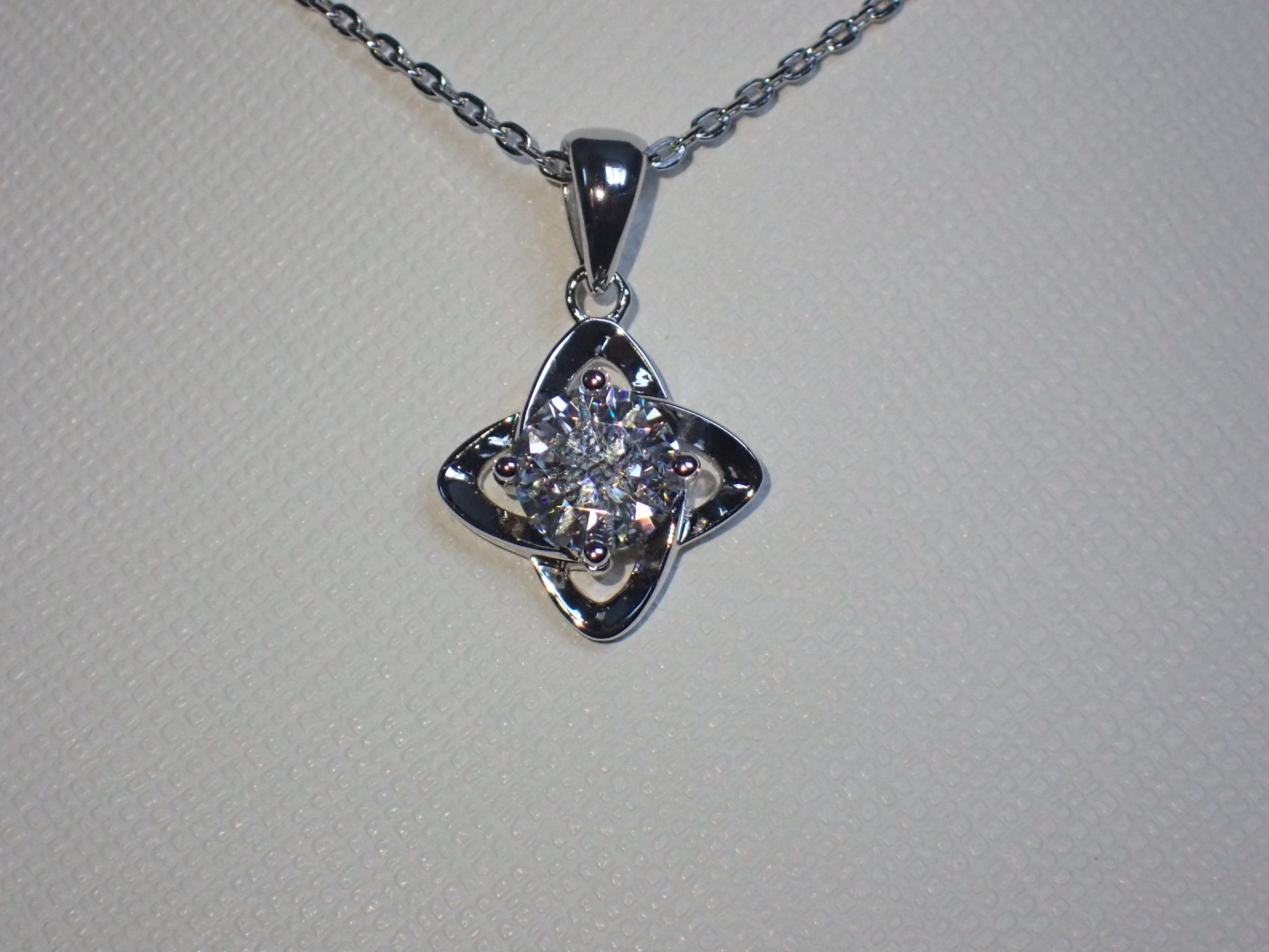 Celtic Knot Moissanite Necklace – 1.0ct -  Mara & Co UK