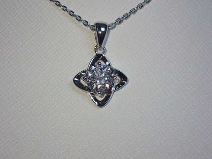 Celtic Knot Moissanite Necklace – 1.0ct -  Mara & Co UK