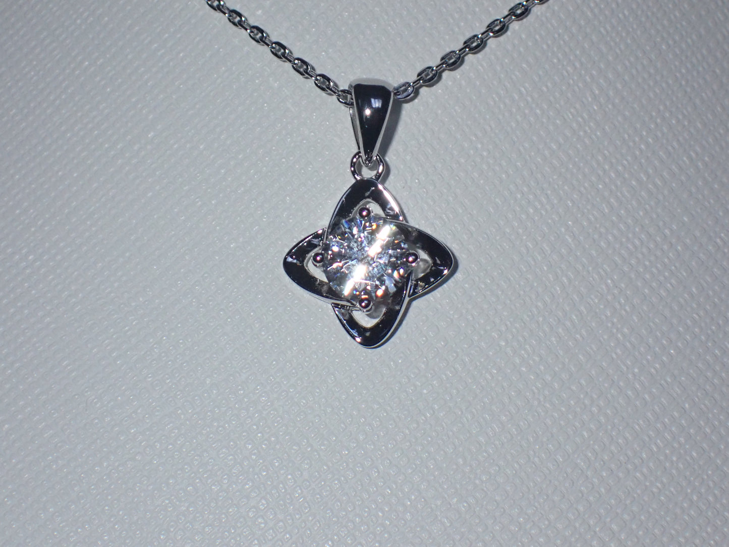 Celtic Knot Moissanite Necklace – 1.0ct -  Mara & Co UK