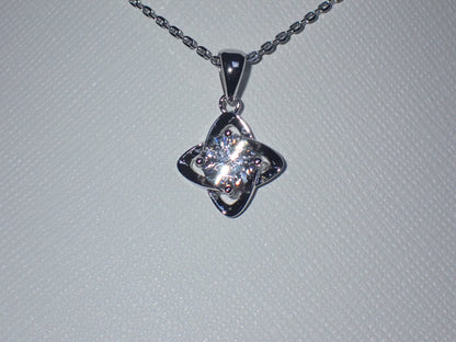 Celtic Knot Moissanite Necklace – 1.0ct -  Mara & Co UK