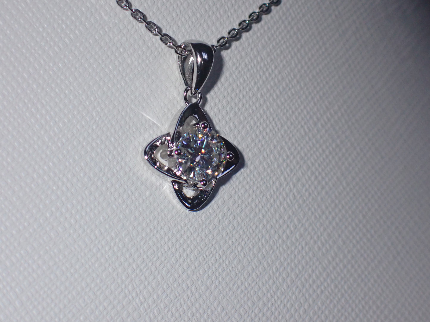 Celtic Knot Moissanite Necklace – 1.0ct -  Mara & Co UK