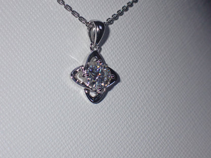 Celtic Knot Moissanite Necklace – 1.0ct -  Mara & Co UK