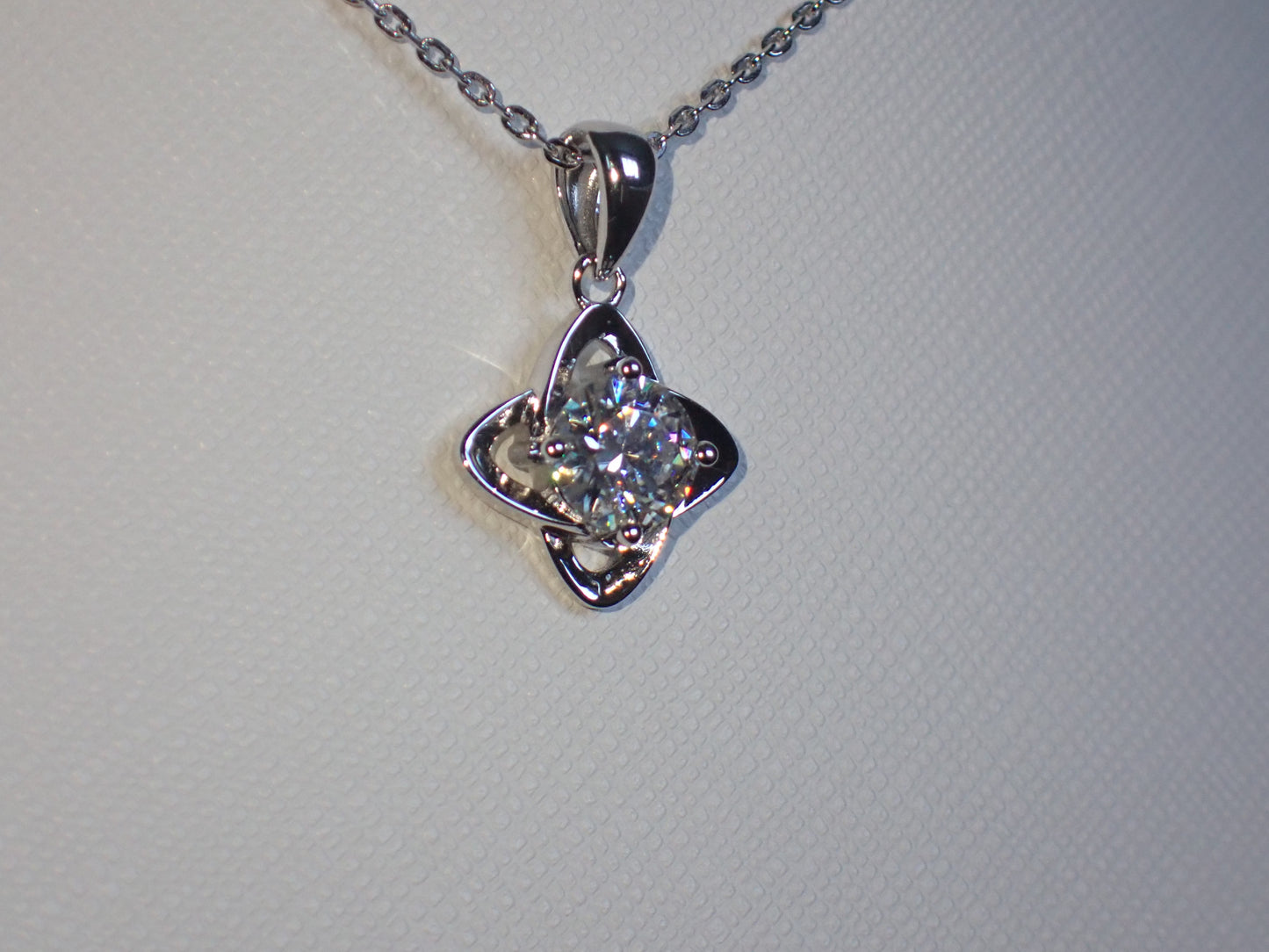 Celtic Knot Moissanite Necklace – 1.0ct -  Mara & Co UK
