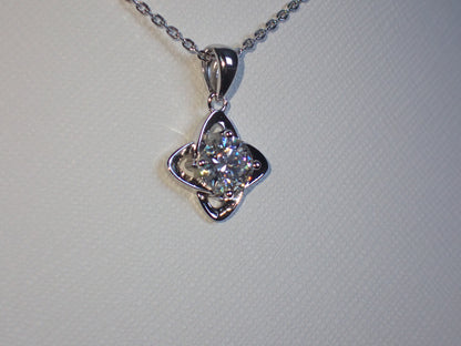 Celtic Knot Moissanite Necklace – 1.0ct -  Mara & Co UK