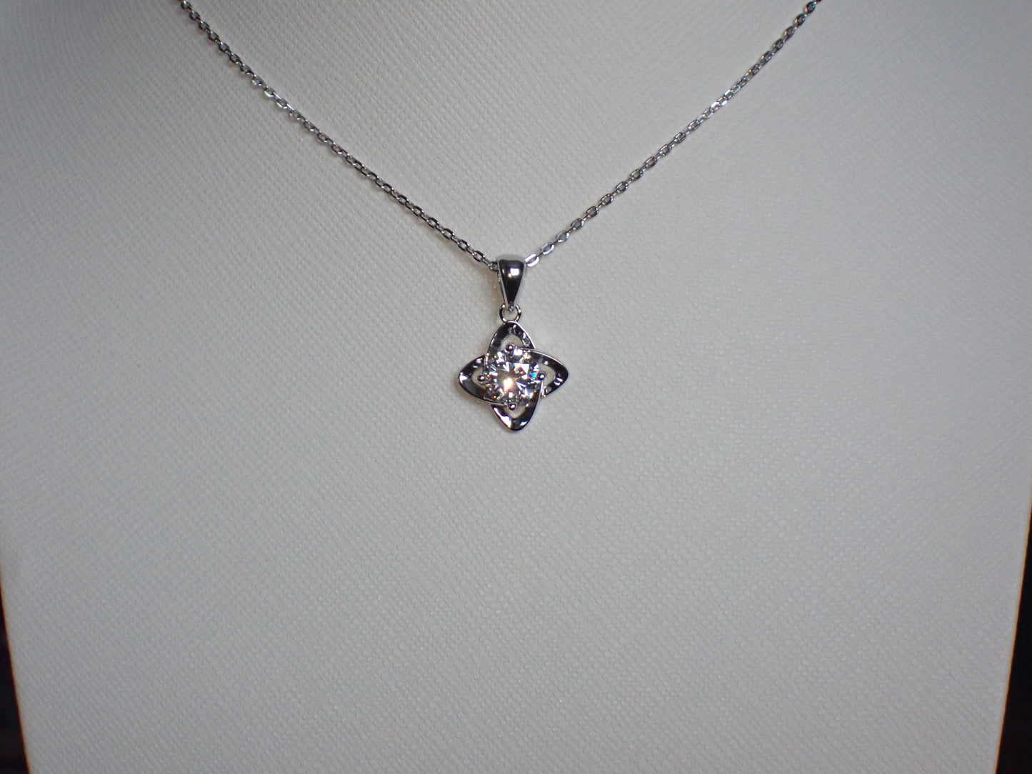 Celtic Knot Moissanite Necklace – 1.0ct -  Mara & Co UK