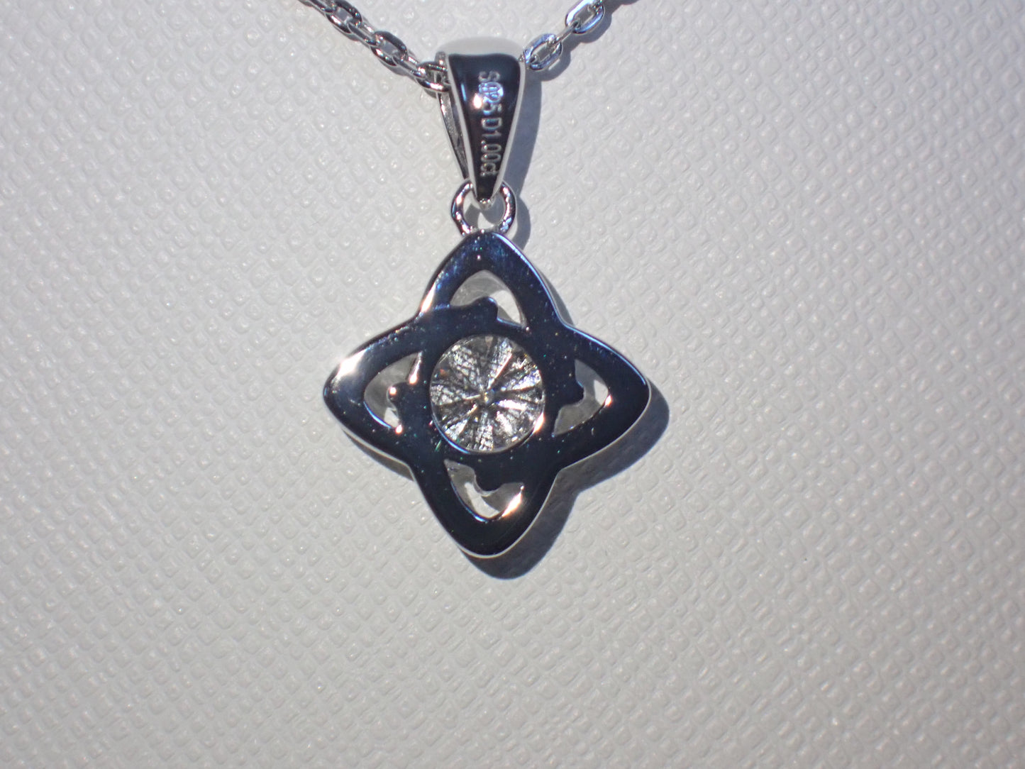 Celtic Knot Moissanite Necklace – 1.0ct -  Mara & Co UK