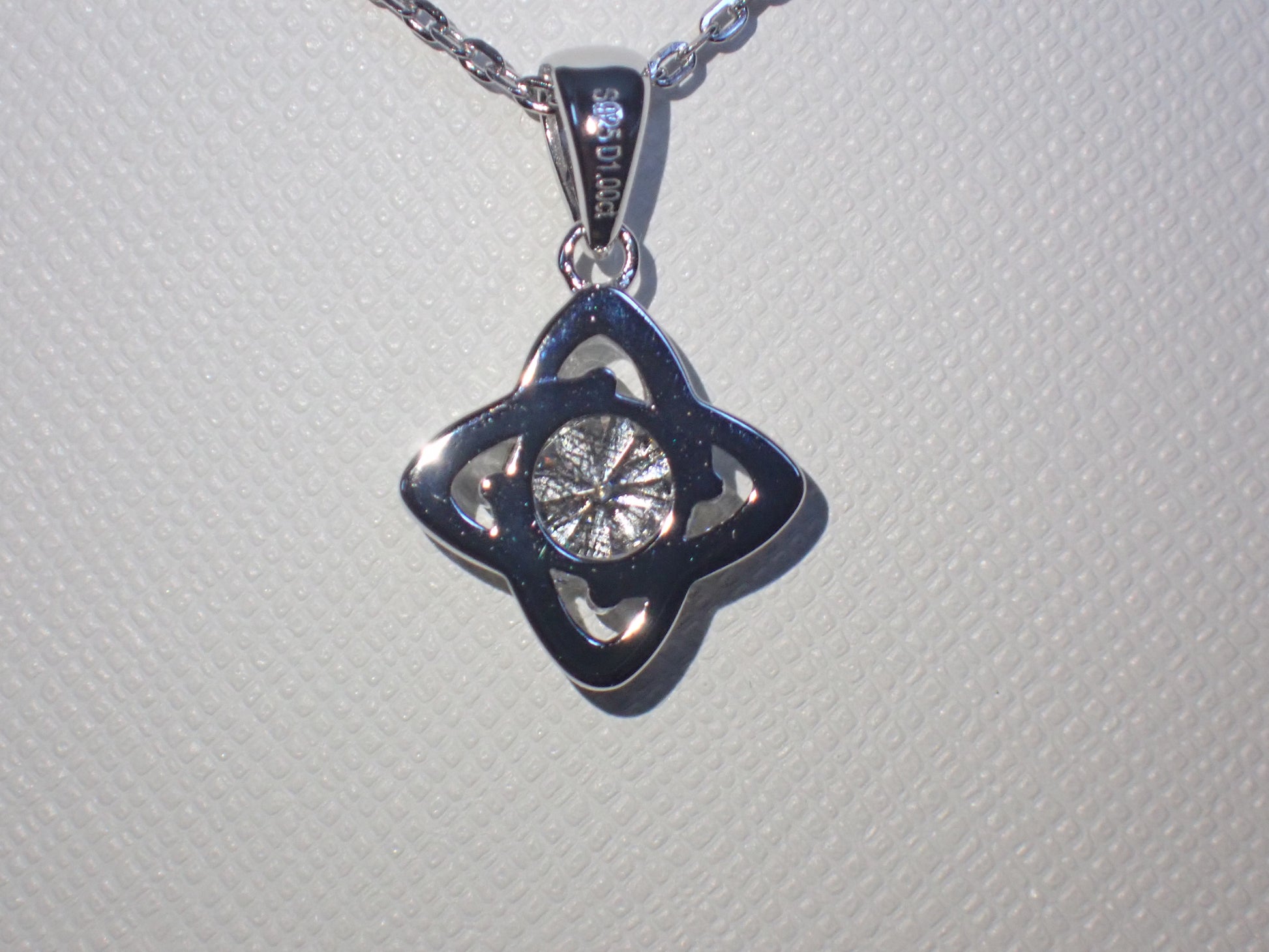 Celtic Knot Moissanite Necklace – 1.0ct -  Mara & Co UK