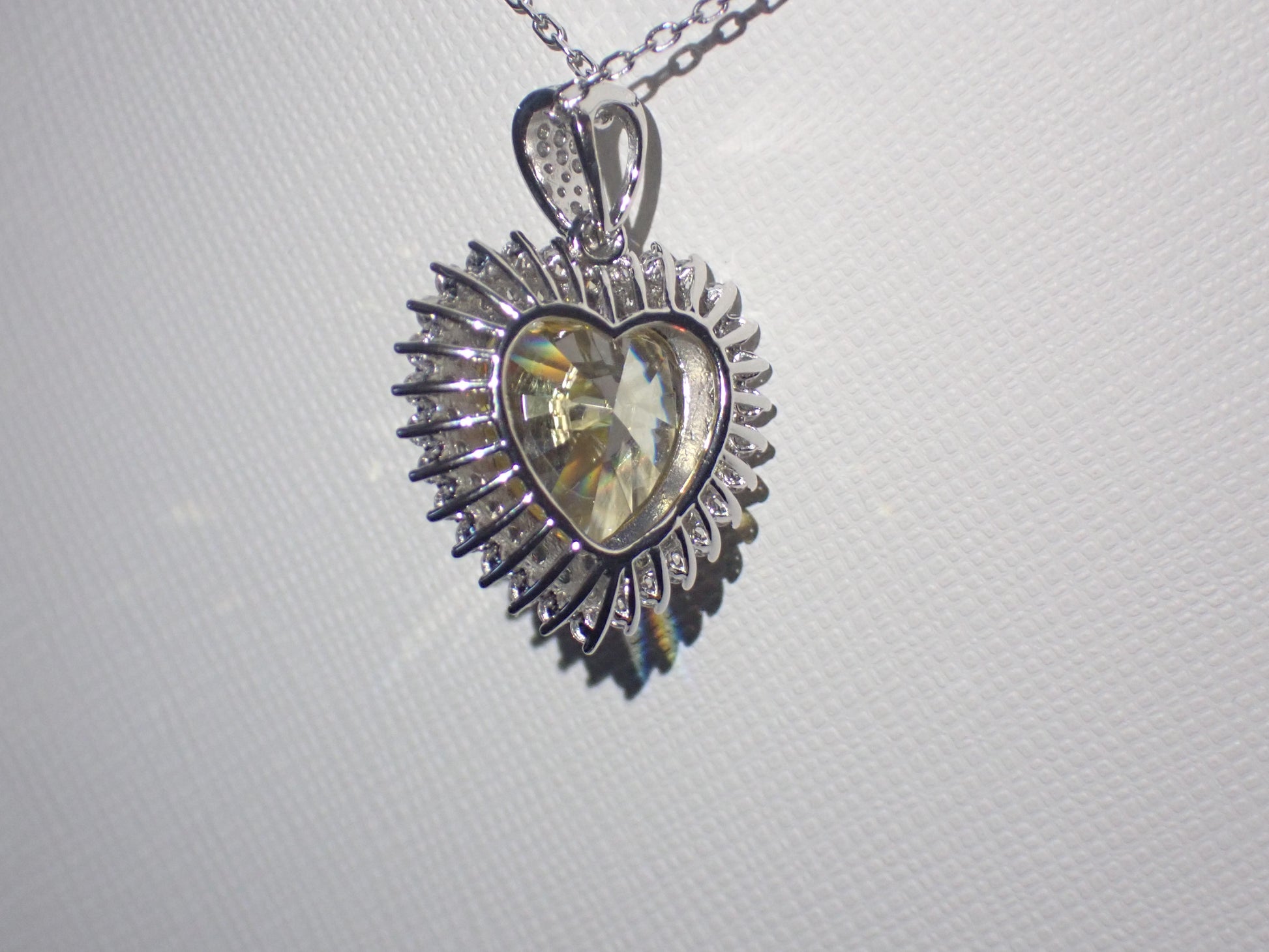 Yellow Heart Halo Necklace – 15.7ct -  Mara & Co UK