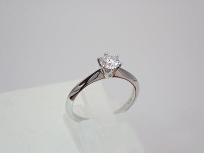Classic Solitaire Moissanite Ring – 0.5ct -  Mara & Co UK