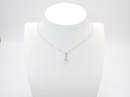 Classic Six-Prong Solitaire Moissanite Necklace – 1.0ct -  Mara & Co UK