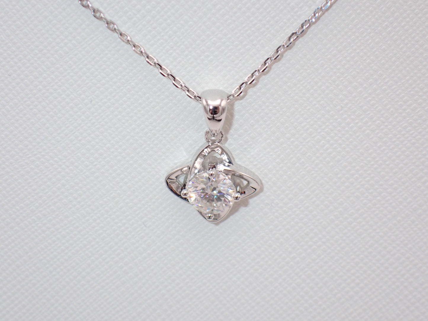 Celtic Knot Moissanite Necklace – 1.0ct -  Mara & Co UK