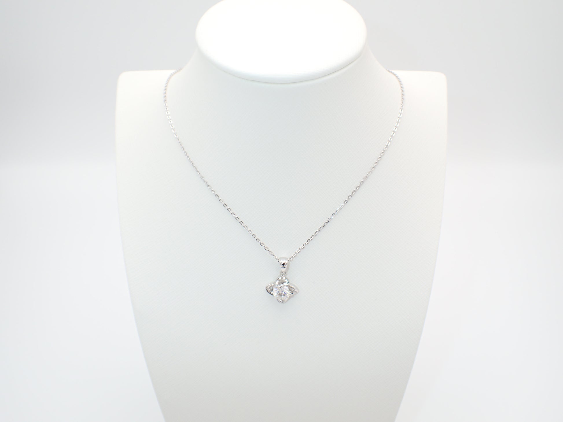 Celtic Knot Moissanite Necklace – 1.0ct -  Mara & Co UK