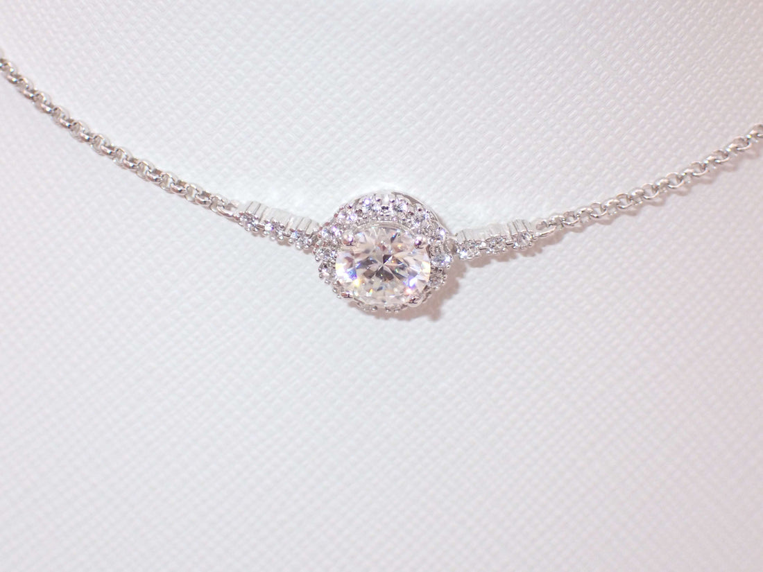 Radiance Halo Moissanite Bracelet – 1.0ct -  Mara & Co UK