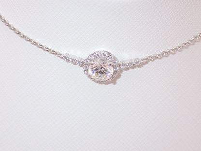 Radiance Halo Moissanite Bracelet – 1.0ct -  Mara & Co UK