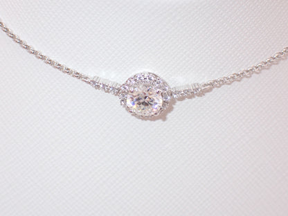 Radiance Halo Moissanite Bracelet – 1.0ct -  Mara & Co UK