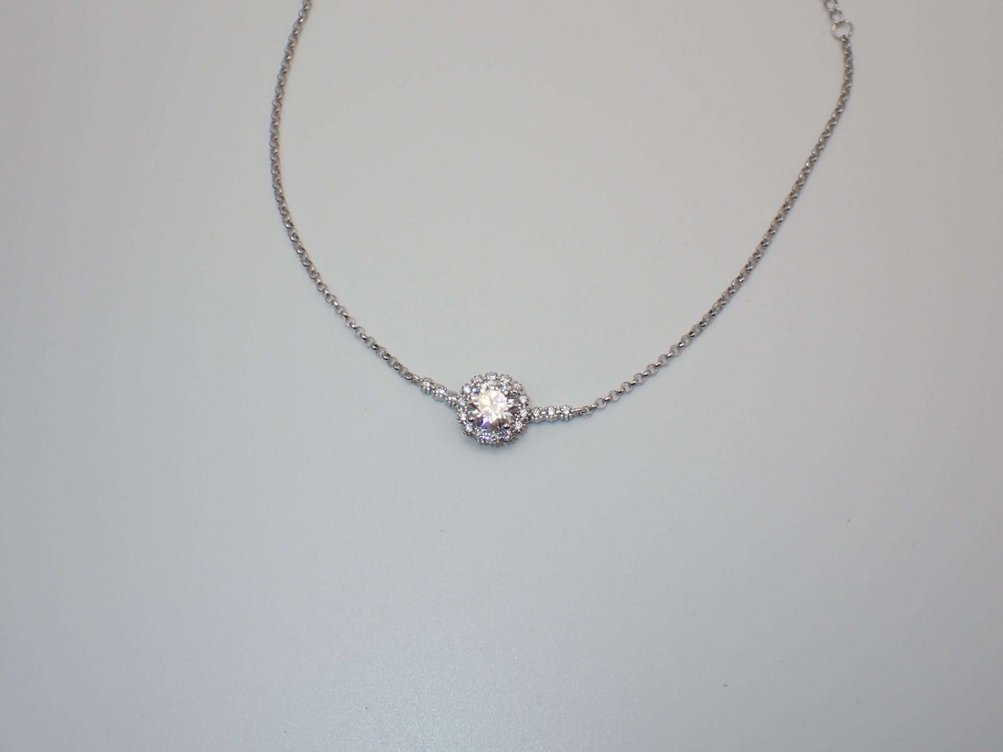 Radiance Halo Moissanite Bracelet – 1.0ct -  Mara & Co UK