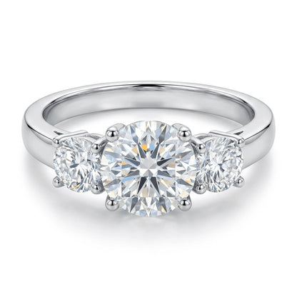 Classic Trilogy Moissanite Ring – 1.0ct