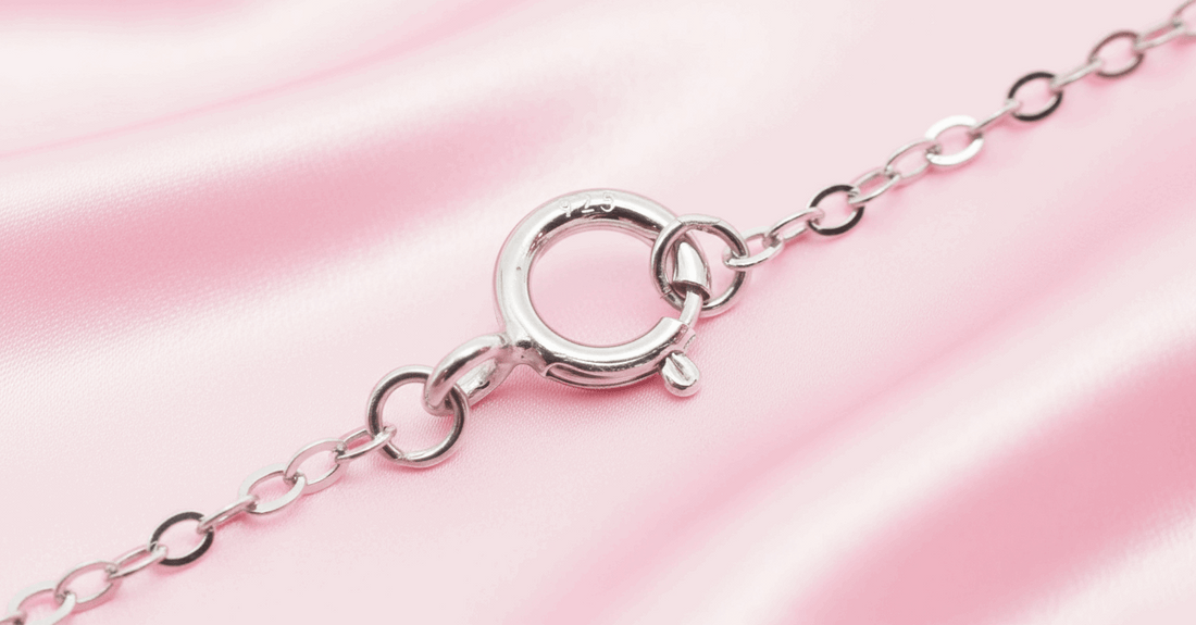 Diamond Halo Pendant Necklace - Sterling Silver -  Mara & Co UK