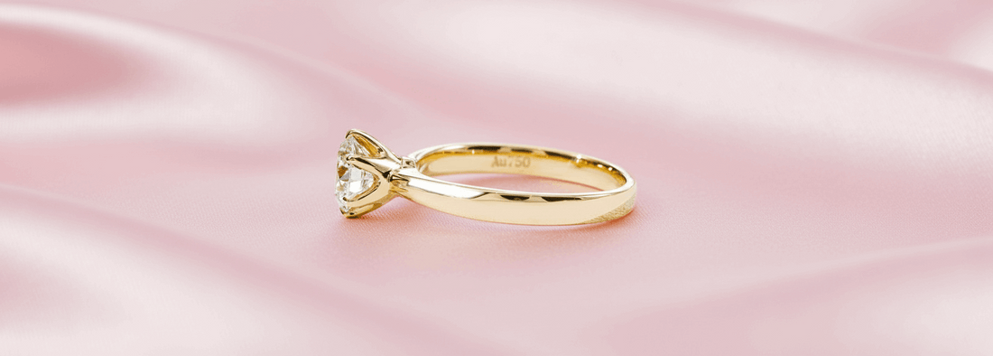 Classic 6 Claw Diamond Solitaire Ring – 1.01ct, 18K Yellow Gold -  Mara & Co UK