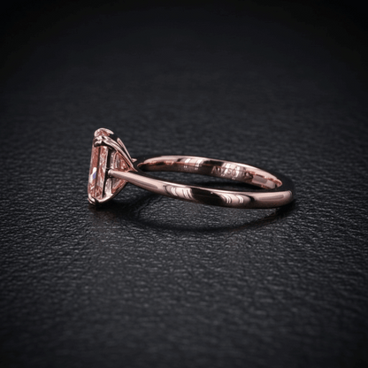 Radiant Pink Lab-Grown Diamond Solitaire Ring – 1.14ct, 18K Rose Gold -  Mara & Co UK