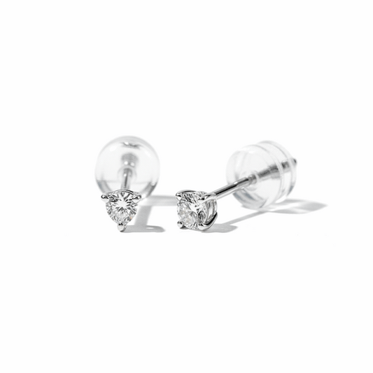 Martini Stud Earrings – 0.10ct Total Lab Diamond, 10K Gold