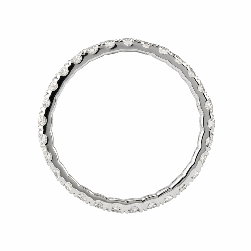 2mm Moissanite Eternity Band