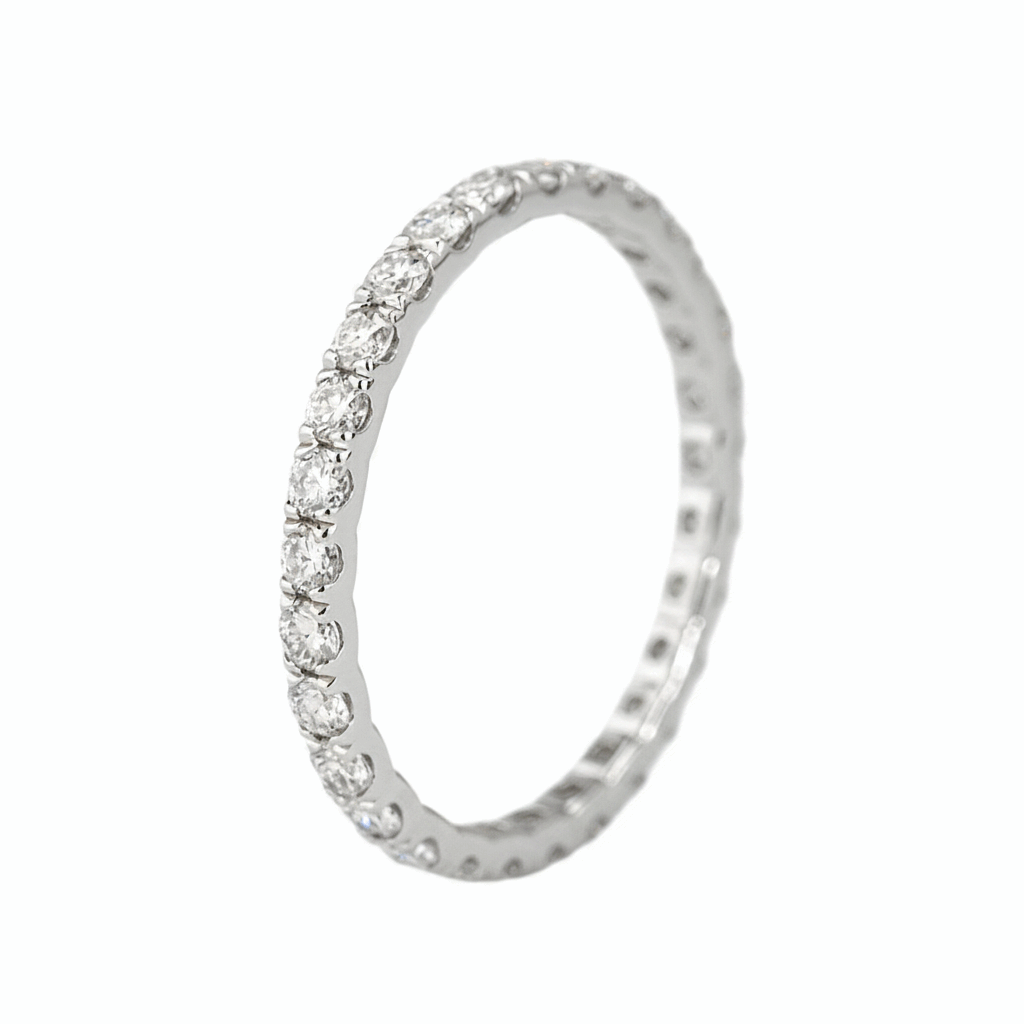 2mm Moissanite Eternity Band
