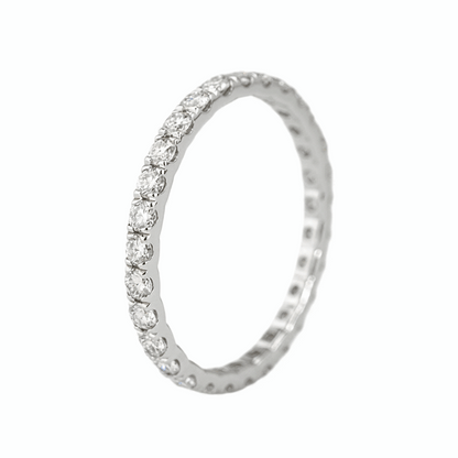 2mm Moissanite Eternity Band