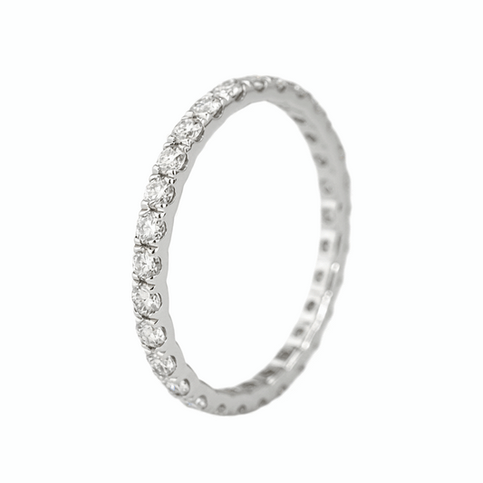 2mm Moissanite Eternity Band
