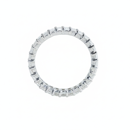 Emerald Cut “Eternity” Moissanite Band – 5.6ct Total, DEF