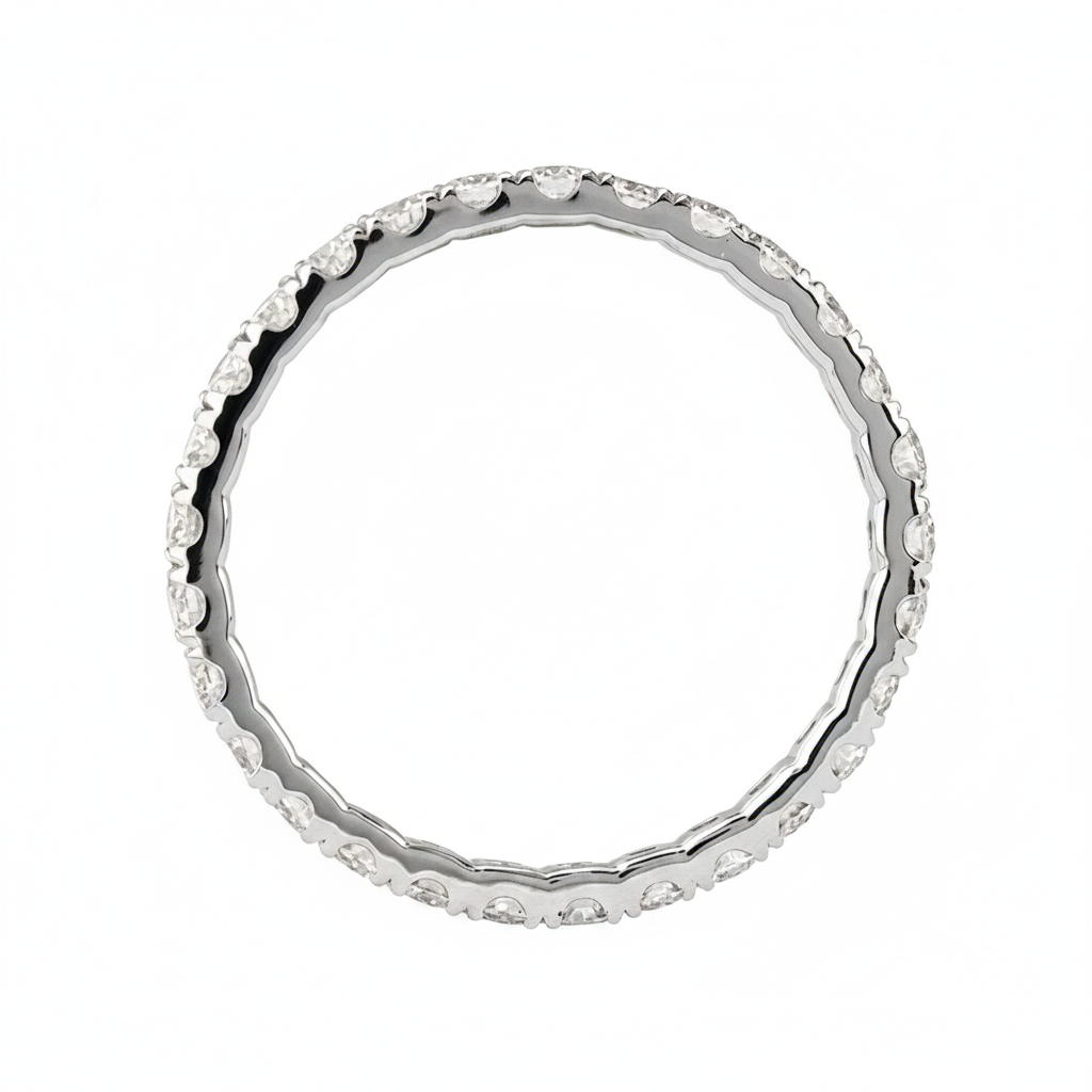 2mm Moissanite Eternity Band