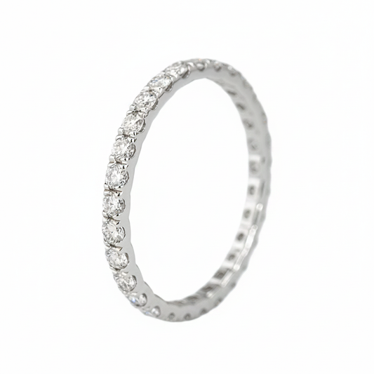 2mm Moissanite Eternity Band